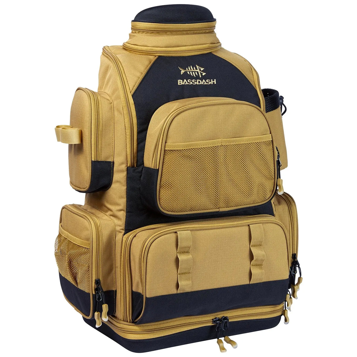 Multifunctional Fishing Tackle Backpack Lightweight Tactical Soft Tackle Box with Protective Rain Cover