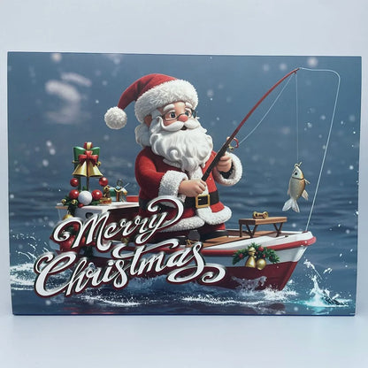 Christmas Fishing Tackle Gift Box 24 Days of Christmas Countdown Calendar Advent Calendar Fishing Bait for Fisher Adult Men Boys